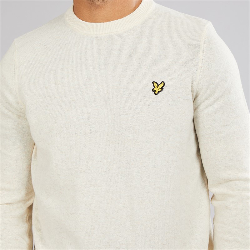 Lyle And Scott Vintage Mens Crew Neck Jumper Drop Cloth Marl