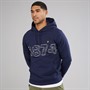 Lyle And Scott Vintage Mens 1874 Logo Pullover Hoodie Navy