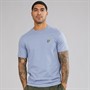 Lyle And Scott Vintage Mens Plain T-Shirt Crafted Blue