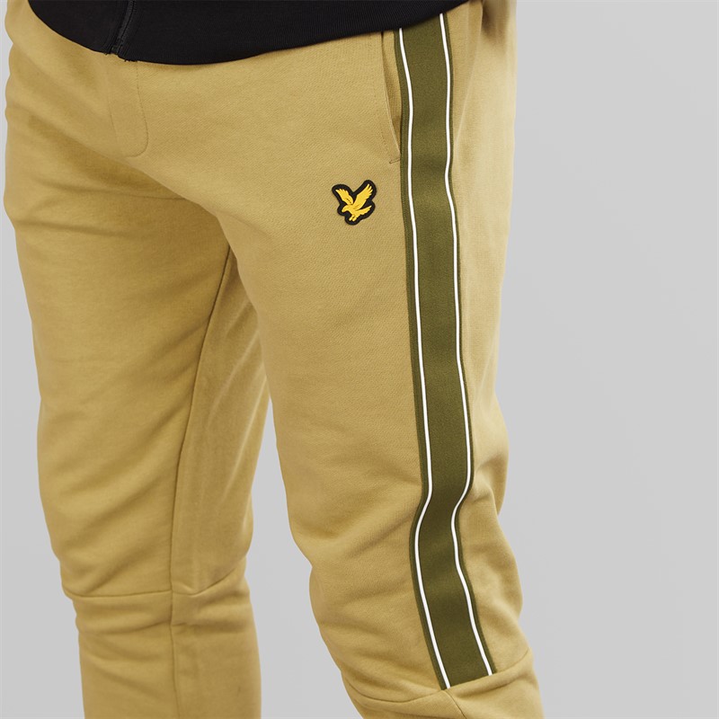 Lyle And Scott Vintage Mens Tape Joggers Relay Green