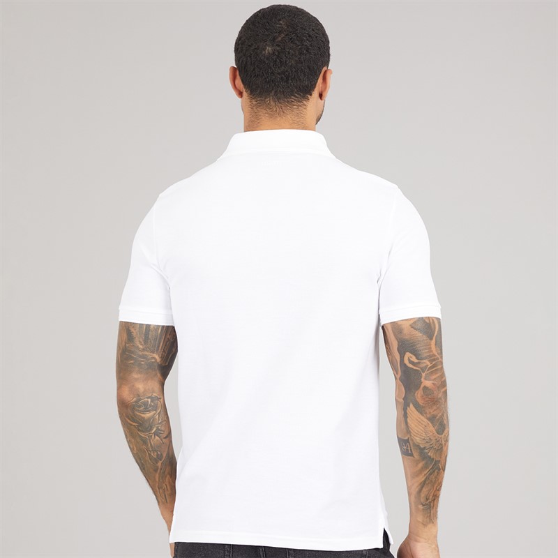 Lyle And Scott Vintage Mens Ottoman Half Zip Polo Shirt White