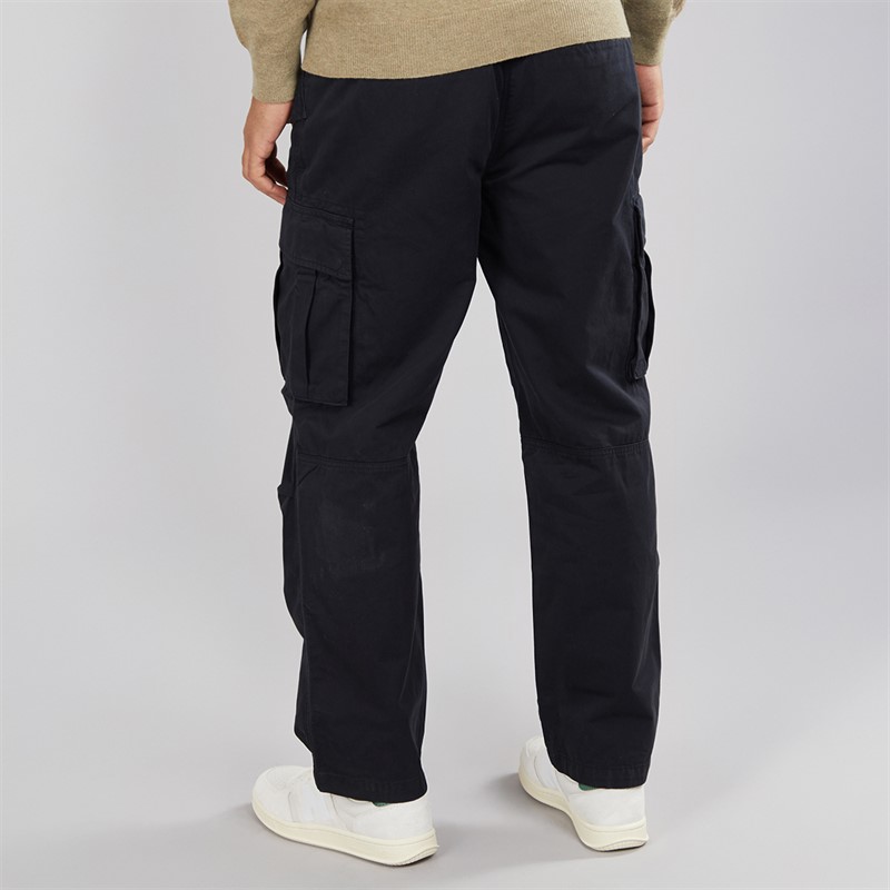 Lyle And Scott Vintage Mens Articulated Cargo Pants Jet Black