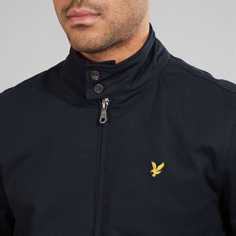 Lyle And Scott Vintage Mens Harrington Jacket Dark Navy