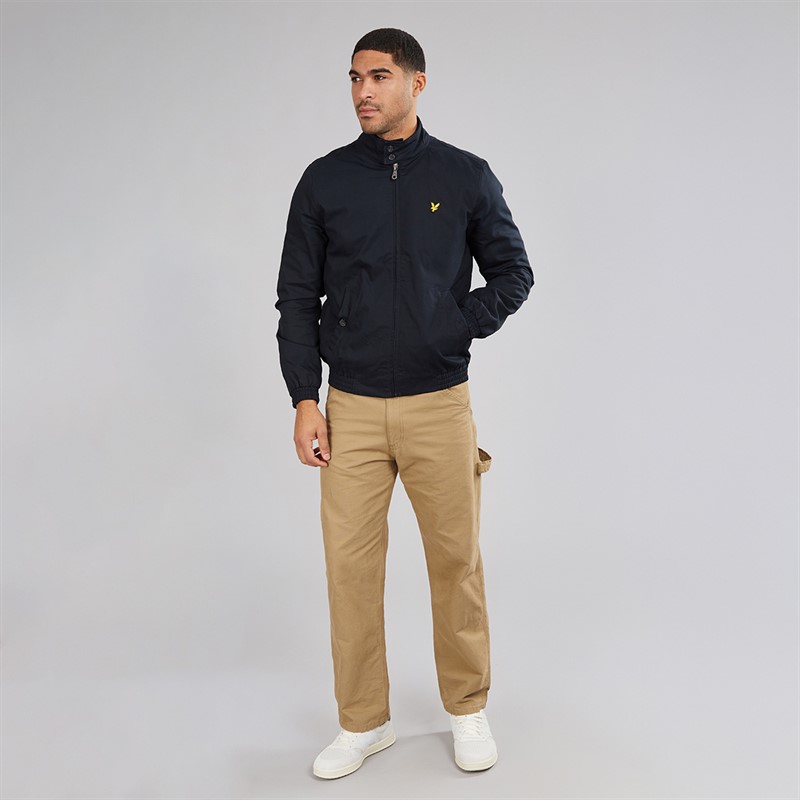Lyle And Scott Vintage Mens Harrington Jacket Dark Navy