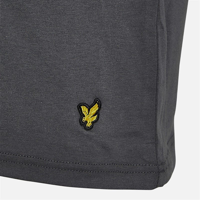 Lyle And Scott Vintage Mens Basic Three Pack Loungewear T-Shirts White/Olive/Gunmetal