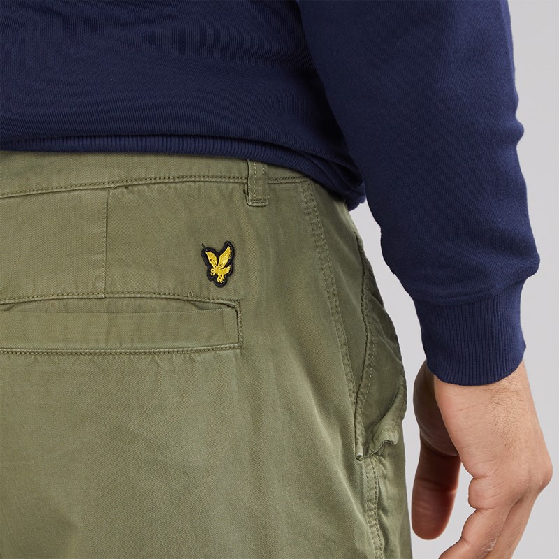 Lyle And Scott Vintage Mens Articulated Cargo Pants Fatigue Olive