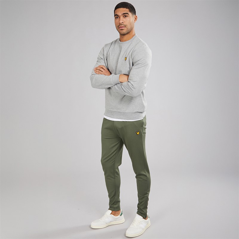 Lyle And Scott Vintage Mens Crew Neck Sweatshirt Mid Grey Marl