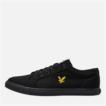 Lyle And Scott Vintage Mens Halket Trainers Black Mono