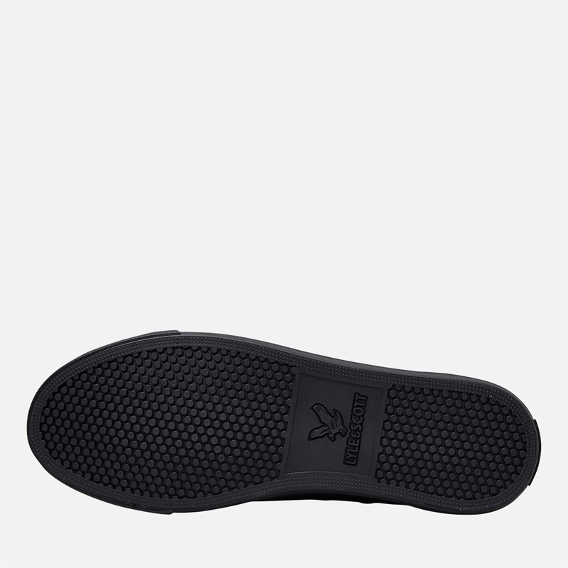 Lyle And Scott Vintage Mens Halket Trainers Black Mono