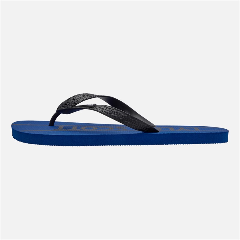 Lyle And Scott Vintage Mens Sand Flip Flops Royal Blue Blue/Black