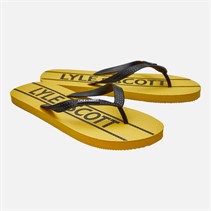 Lyle And Scott Vintage Mens Sand Flip Flops Yellow/Black