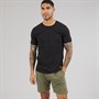 Lyle And Scott Vintage Mens Charlie T-Shirt And Shorts Loungewear Set Black/Beetle