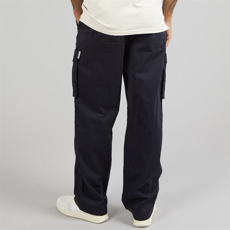 Lyle And Scott Vintage Mens Patch Pocket Cargo Trousers Dark Navy