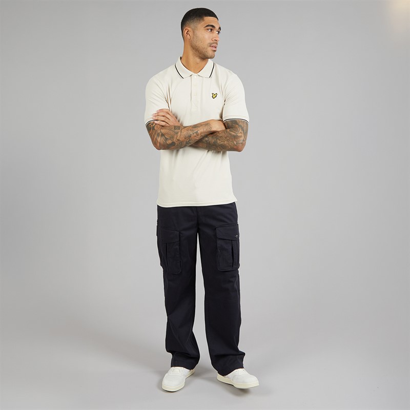 Lyle And Scott Vintage Mens Patch Pocket Cargo Trousers Dark Navy