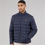 Lyle And Scott Vintage Mens Quilted Puffer Coat Blue Night