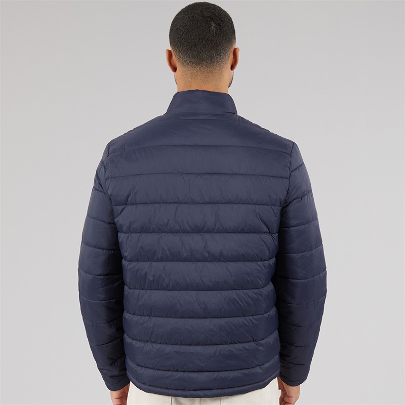 Lyle And Scott Vintage Mens Quilted Puffer Coat Blue Night