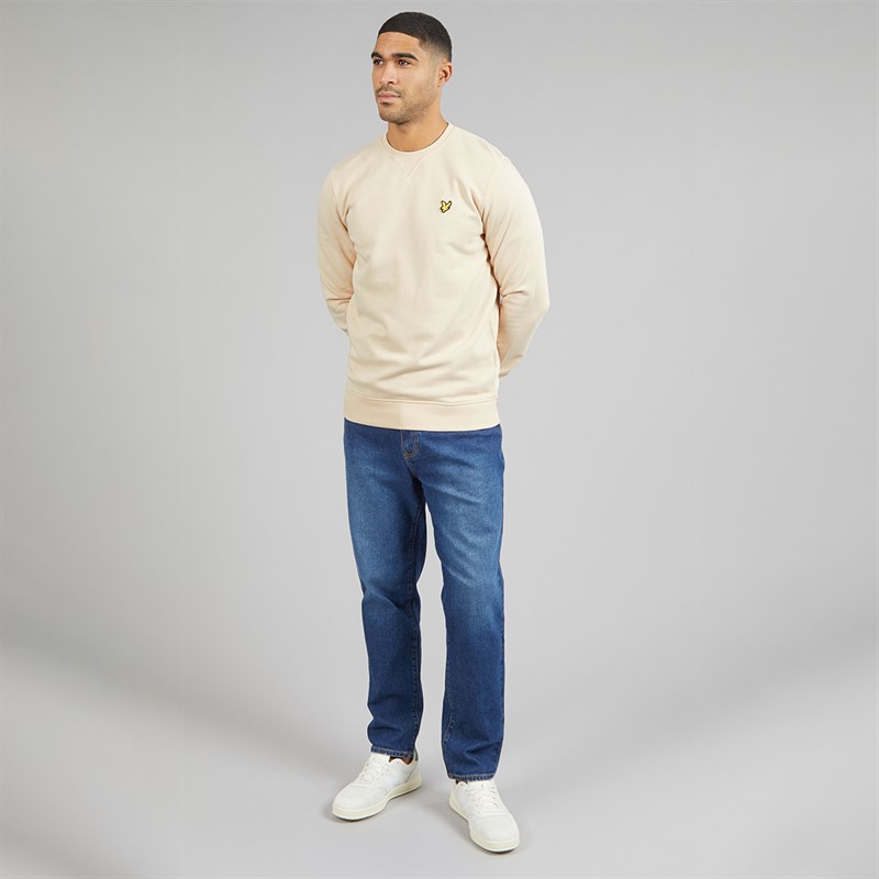 Lyle And Scott Vintage Mens Crew Neck Sweatshirt Pink Tint