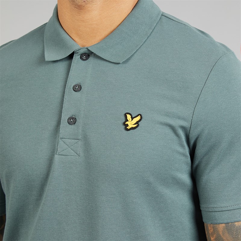 Lyle And Scott Vintage Mens Polo Shirt Green Mercurial