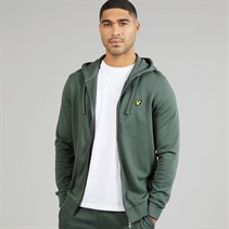 Lyle And Scott Vintage Mens Zip Through Hoodie Green Mercurial