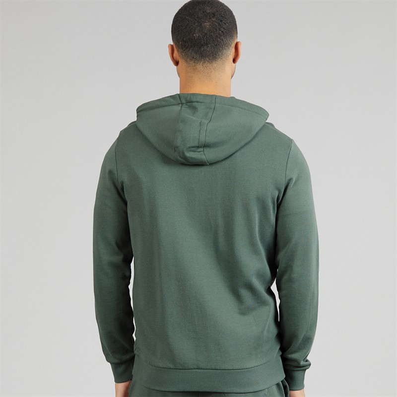Lyle And Scott Vintage Mens Zip Through Hoodie Green Mercurial