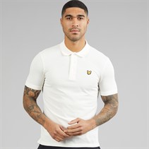 Lyle And Scott Vintage Mens Polo Shirt Chalk