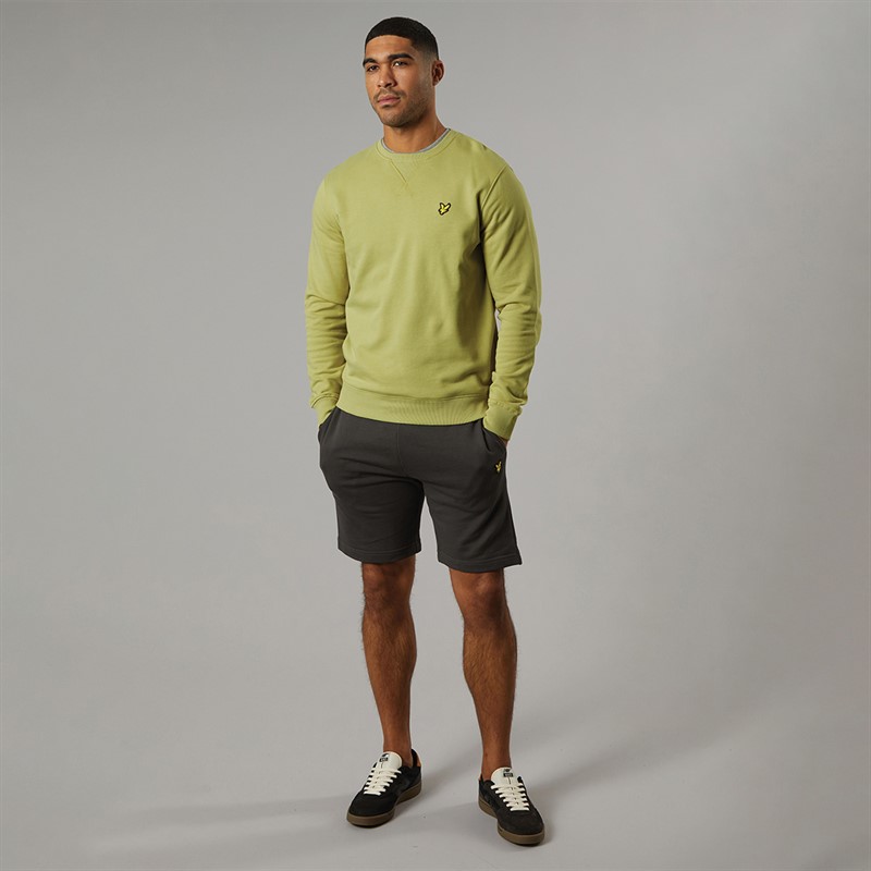 Lyle And Scott Vintage Mens Crew Neck Sweatshirt Pale Willow