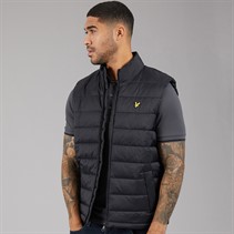 Lyle And Scott Vintage Mens Quilted Puffer Gilet Saddle