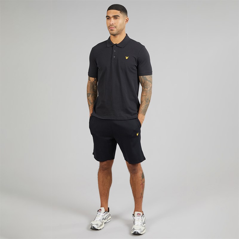 Lyle And Scott Vintage Mens Polo Shirt True Black