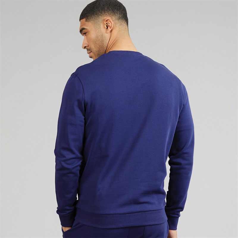 Lyle And Scott Vintage Mens Crew Neck Sweatshirt Deep Indigo