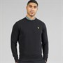 Lyle And Scott Vintage Mens Crew Neck Sweatshirt True Black