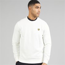 Lyle And Scott Vintage Mens Crew Neck Sweatshirt Chalk