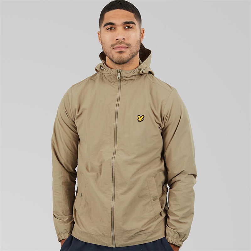 Lyle And Scott Vintage Mens Zip Through Jacket Sage Uniform