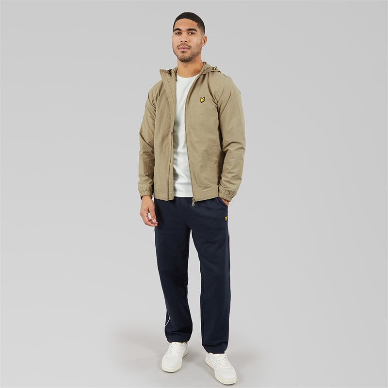 Lyle And Scott Vintage Mens Zip Through Jacket Sage Uniform