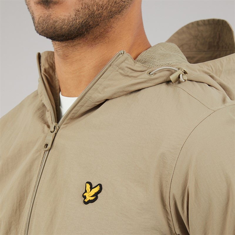 Lyle And Scott Vintage Mens Zip Through Jacket Sage Uniform