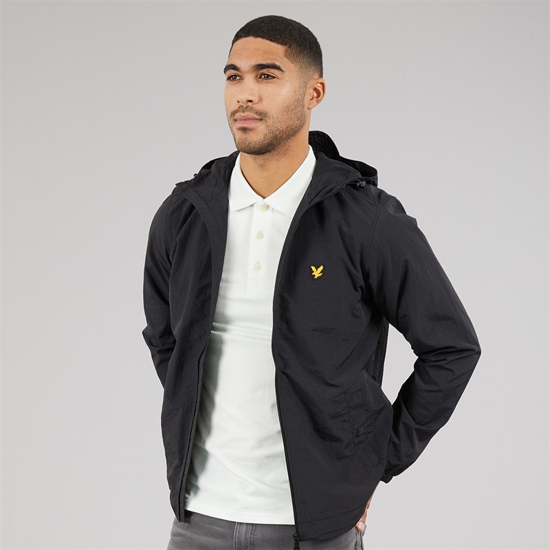 Lyle And Scott Vintage Mens Zip Through Jacket True Black