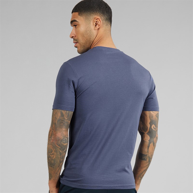 Lyle And Scott Vintage Mens T-Shirt Cool Indigo