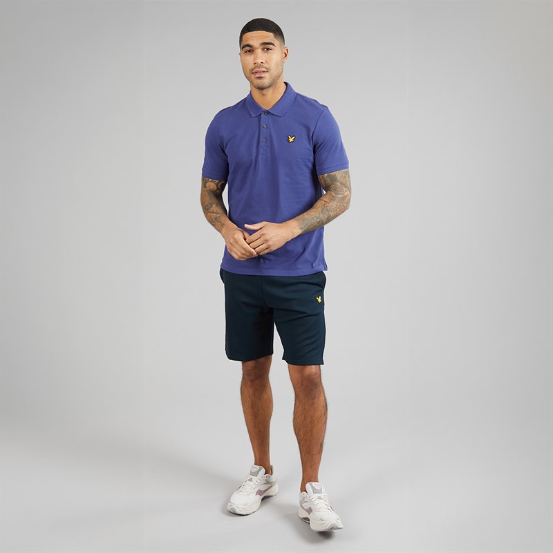 Lyle And Scott Vintage Mens Polo Shirt Deep Indigo