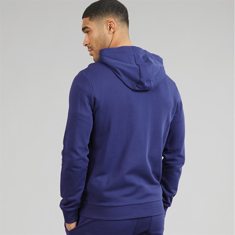 Lyle And Scott Vintage Mens Zip Through Hoodie Deep Indigo