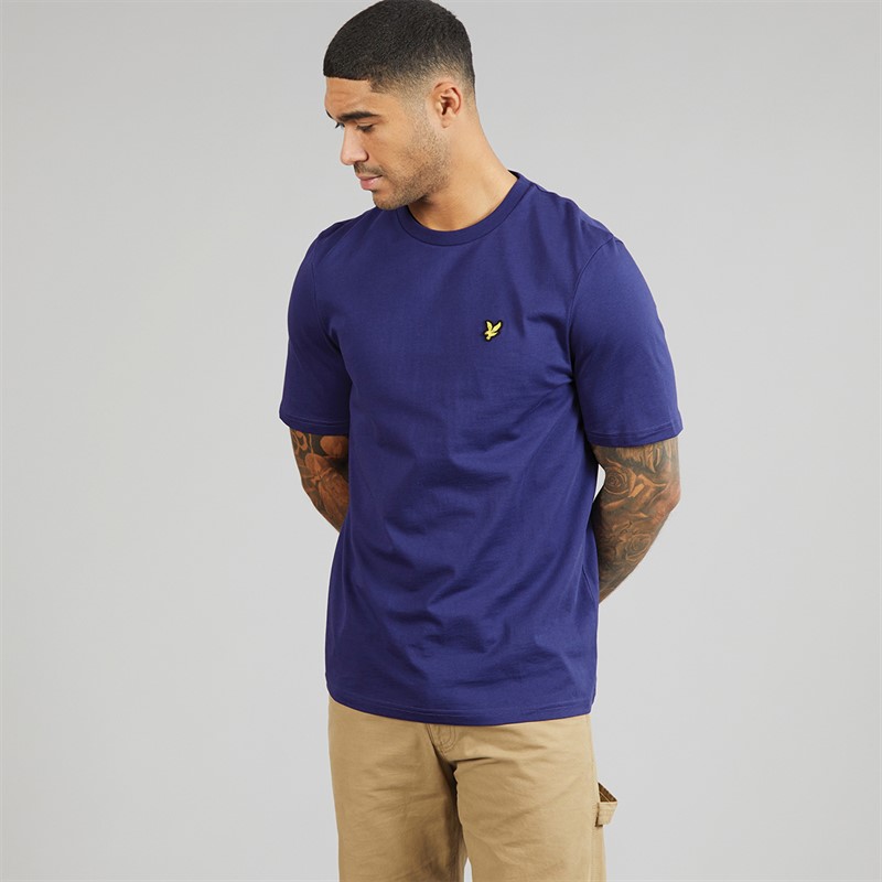 Lyle And Scott Vintage T-shirt en coton mi-lourd Homme Deep Indigo