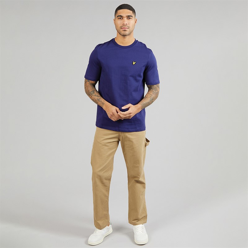 Lyle And Scott Vintage T-shirt en coton mi-lourd Homme Deep Indigo