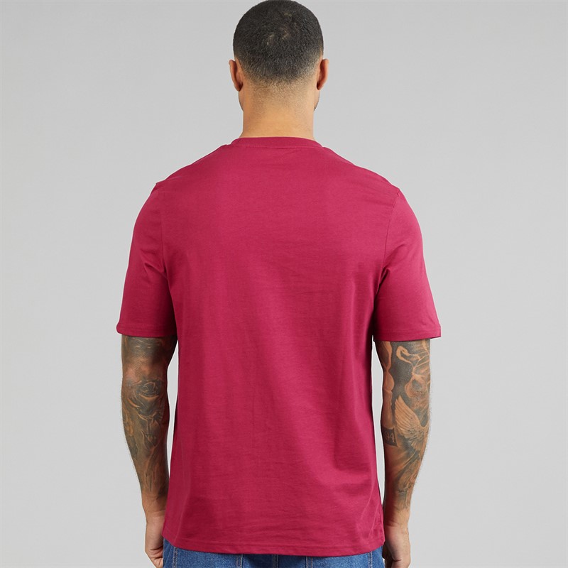 Lyle And Scott Vintage T-shirt en coton mi-lourd Homme Rich Burgundy