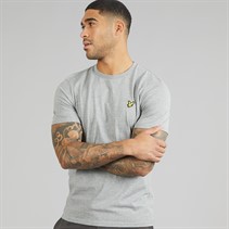 Lyle And Scott Vintage Mens Plain T-Shirt Mid Grey Marl
