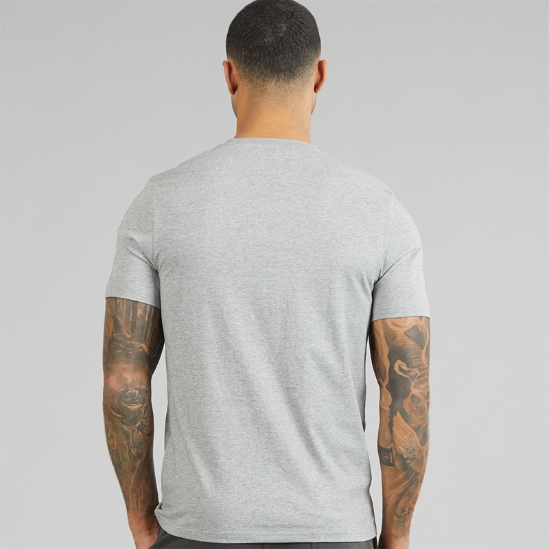 Lyle And Scott Vintage Mens Plain T-Shirt Mid Grey Marl