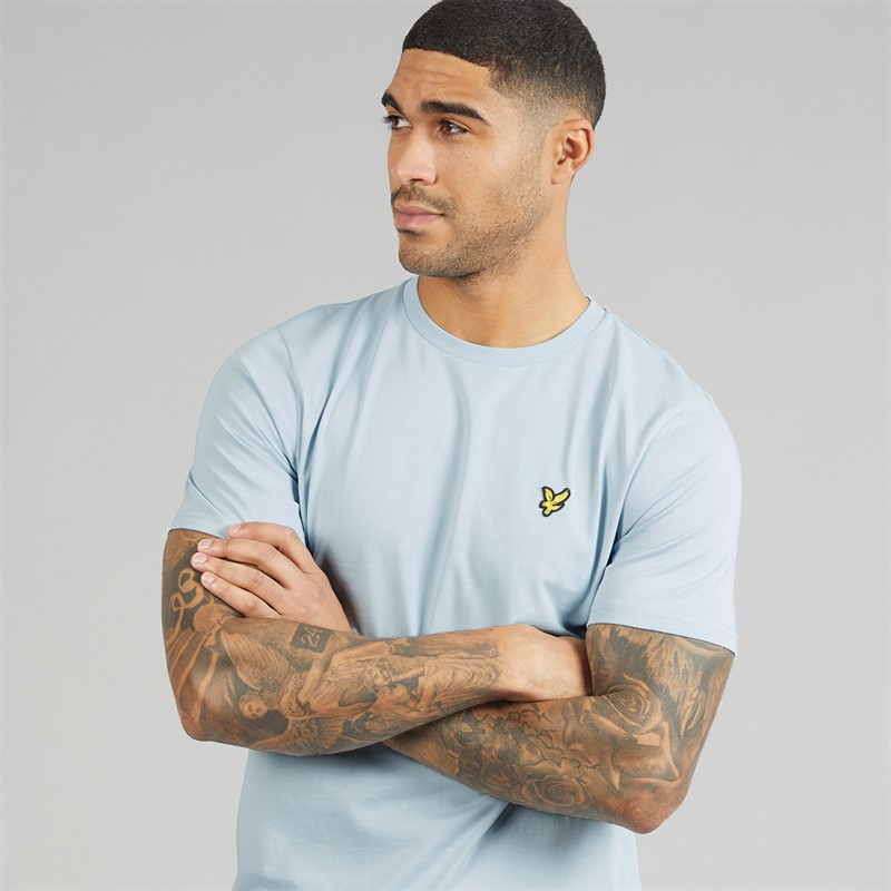 Lyle And Scott Vintage Mens Plain T-Shirt Opal Blue