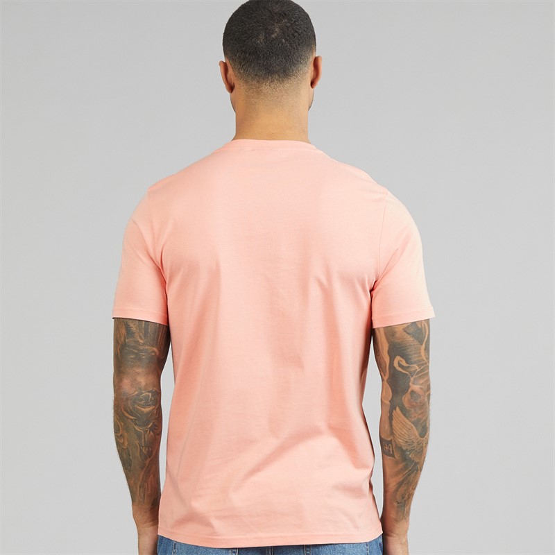 Lyle And Scott Vintage Mens Plain T-Shirt Pink Grapefruit