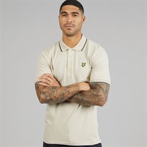 Lyle And Scott Vintage Mens Tipped Polo Shirt Cove/Jet Black