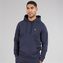 Lyle And Scott Vintage Mens Hoodie Blue Night