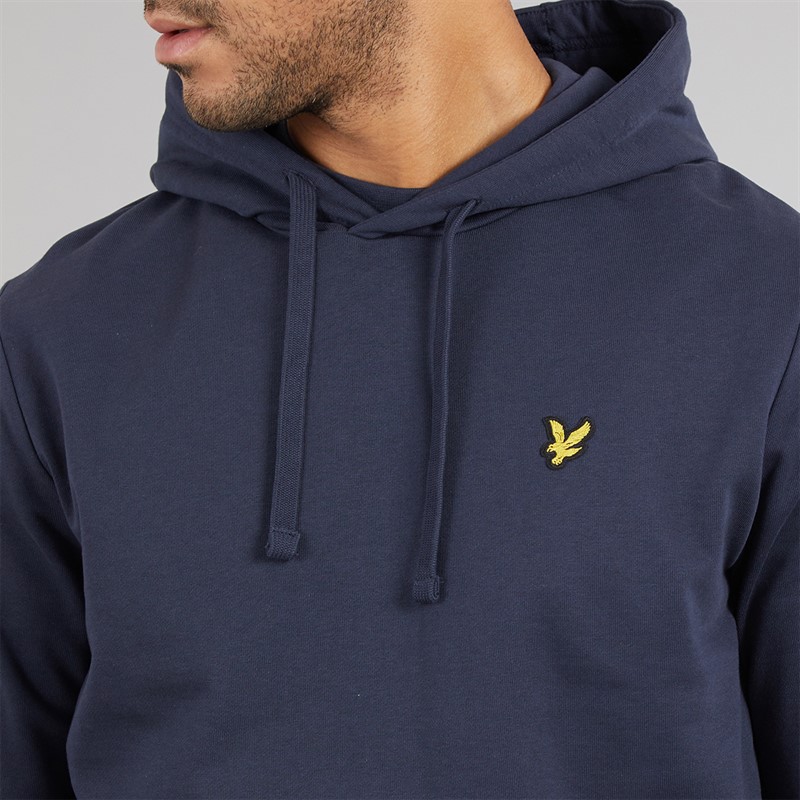 Lyle And Scott Vintage Mens Hoodie Blue Night