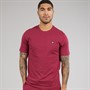 Lyle And Scott Vintage Mens T-Shirt Rich Burgundy