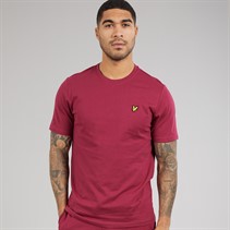 Lyle And Scott Vintage Mens T-Shirt Rich Burgundy